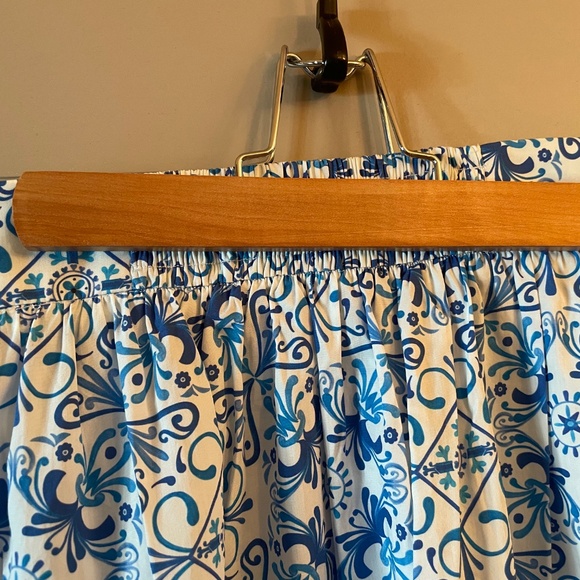 Hill House XS Blue Mosaic Skirt - Picture 2 of 4